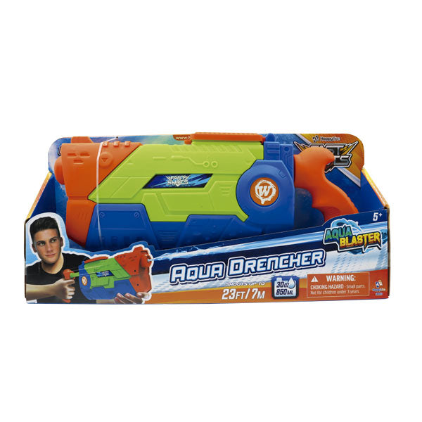 Lanzador de agua lanza hasta 7m (23ft), tanque 850ml (30oz)