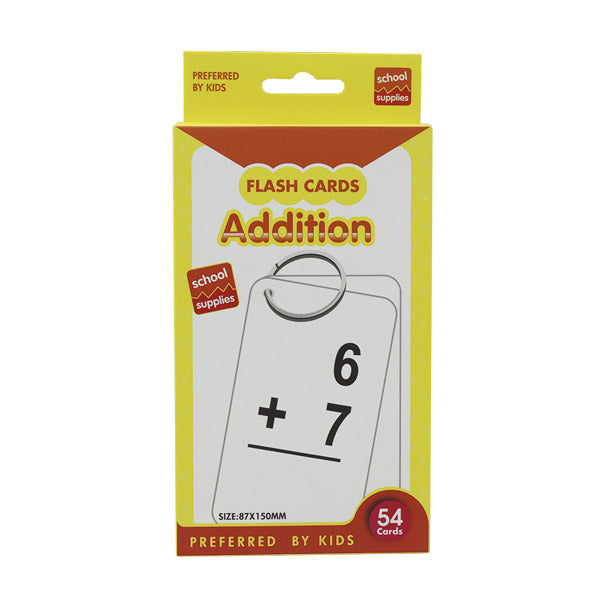 Flash cards 54 unidades 8.8x15 centímetros suma
