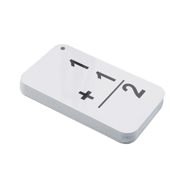 Flash cards 54 unidades 8.8x15 centímetros suma