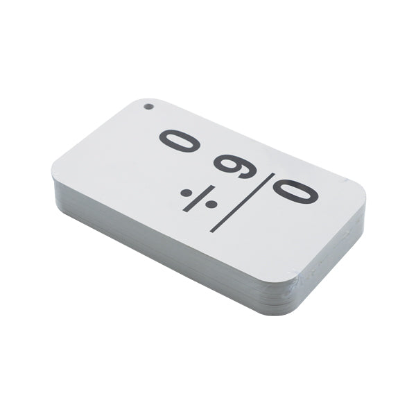 Flash cards 54 unidades 8.8x15 centímetros división