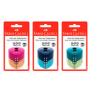 Sacapuntas 2 huecos grip trend Faber Castell.