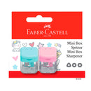 sacapuntas mini con deposito Faber Castell.