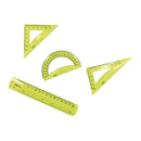 Juego de geometría 15 centímetros 4 piezas Deli