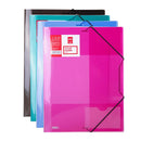 Deli Folder plástico con elástico