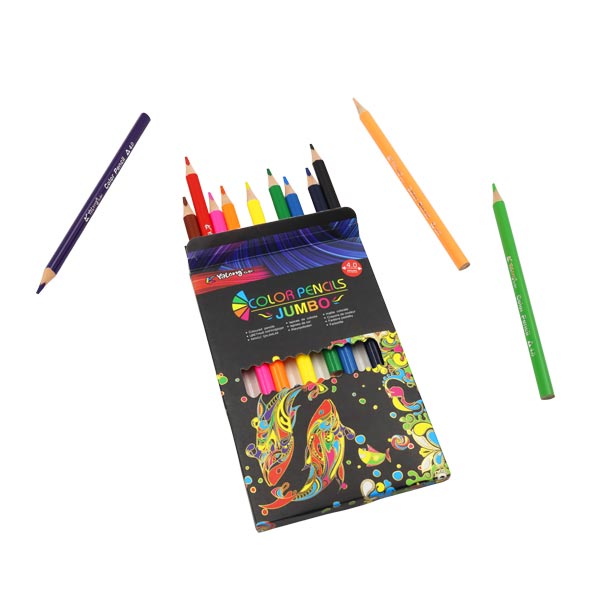 Lápices de color jumbo 12 unidades