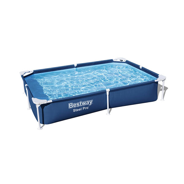 Piscina con marco