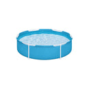 Piscina redonda con marco