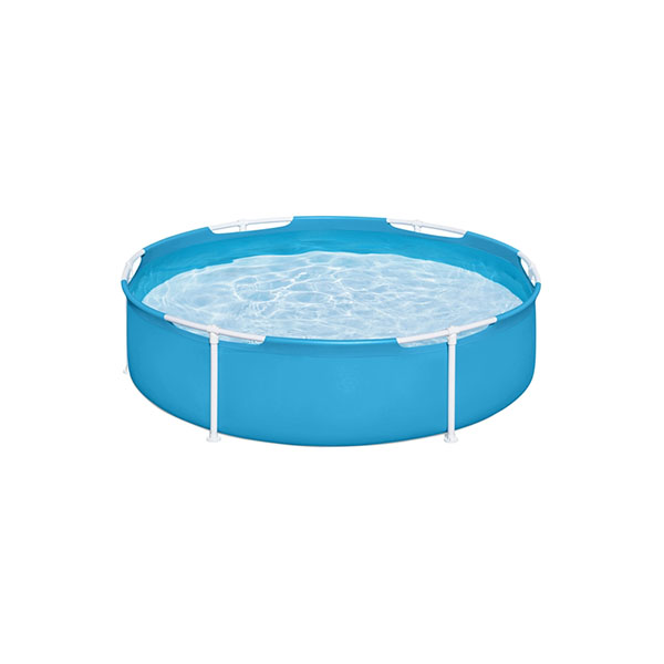 Piscina redonda con marco