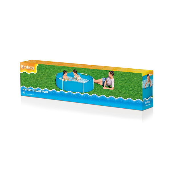 Piscina redonda con marco