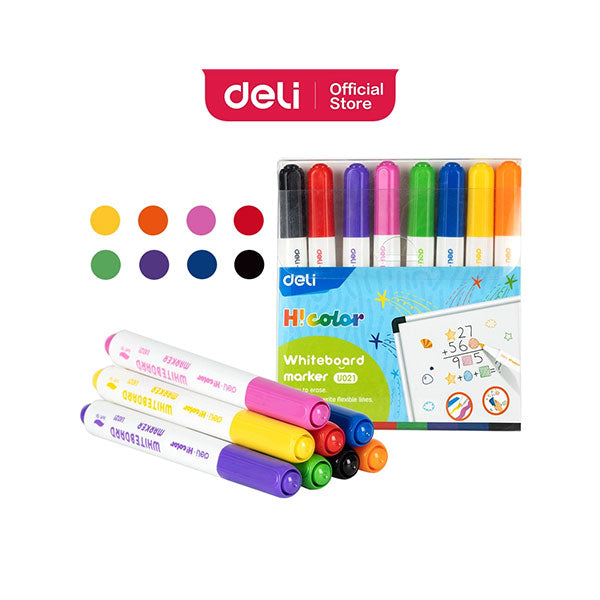 Marcador para pizarra set 8 unidades