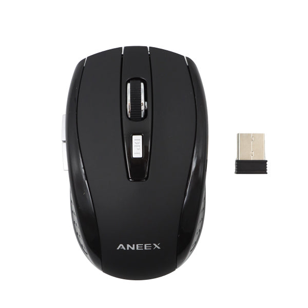 Mouse inalambrico gris/negro E-WLM80 Annex