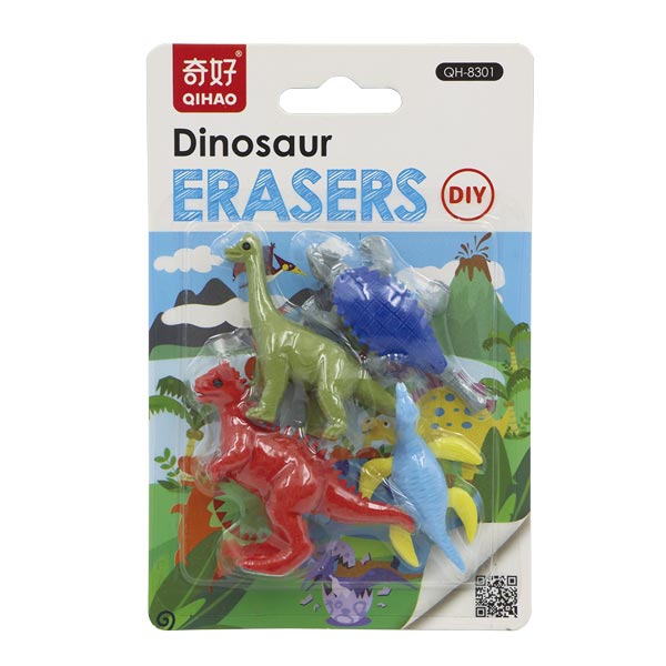Borradores 4 unidades dinosaurio Qihao