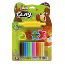 Plasticina barra 12 colores con herramientas 150 gramos