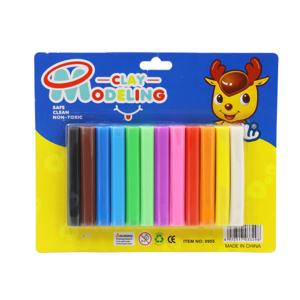 Plasticina en barra  12 colores