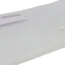 Sobre transparente horizontal con botón