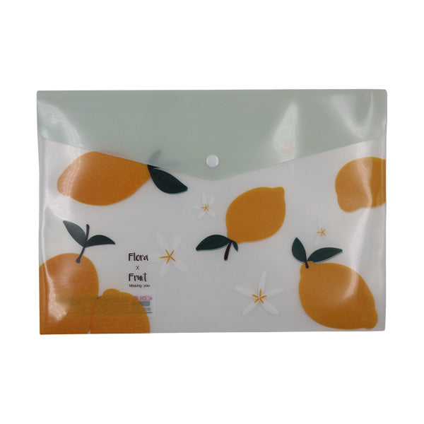 Sobre plástico transparente decorado