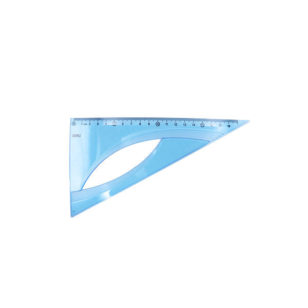 Set de escuadra plástica de 60 grados 21cm Deli