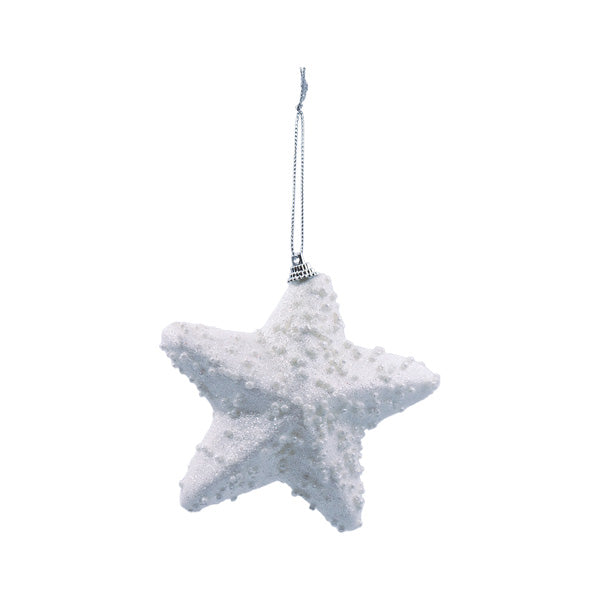 Ornamento estrella blanca 12cm HA17049WS