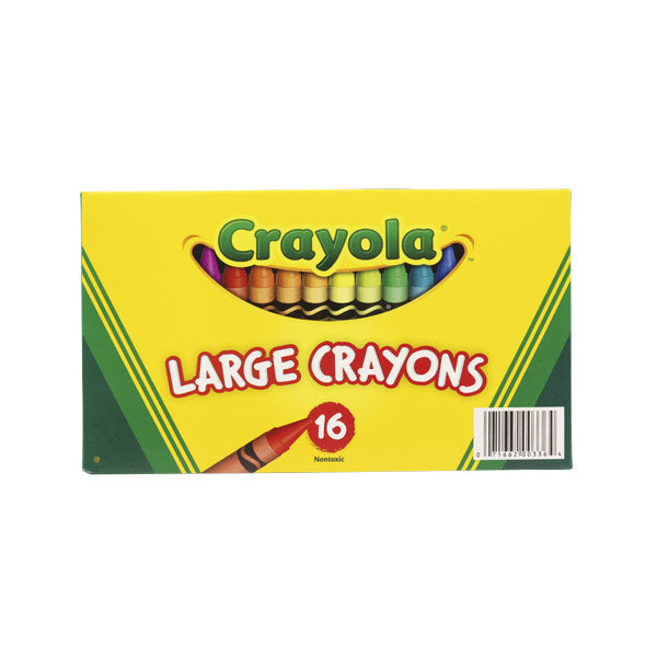 Crayones largos Crayola 16 unidades.