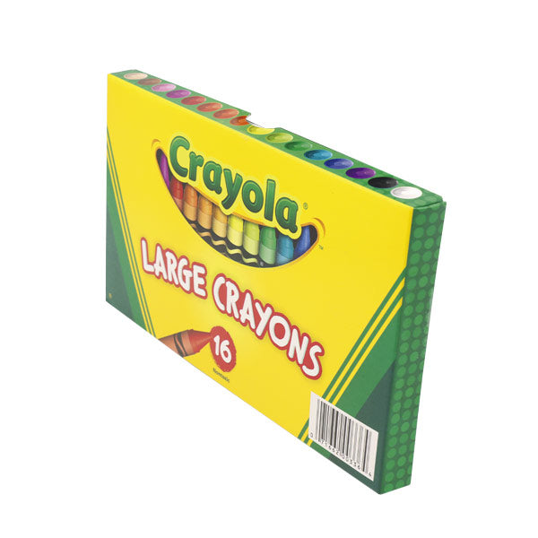 Crayones largos Crayola 16 unidades.
