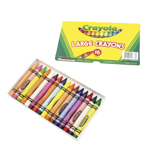 Crayones largos Crayola 16 unidades.