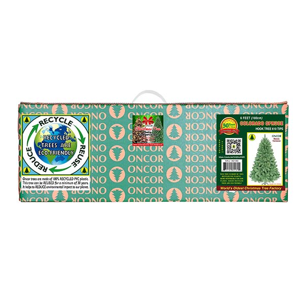 Árbol de navidad colorado 1.80 metros 610 ramas