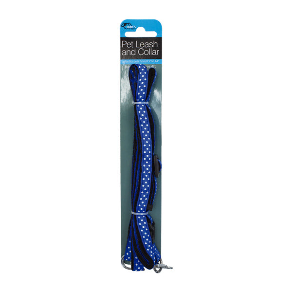 Correa estampado más collar ajustale para mascota.