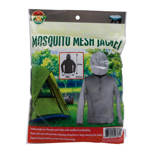 Chaqueta de malla de mosquito con mascarilla