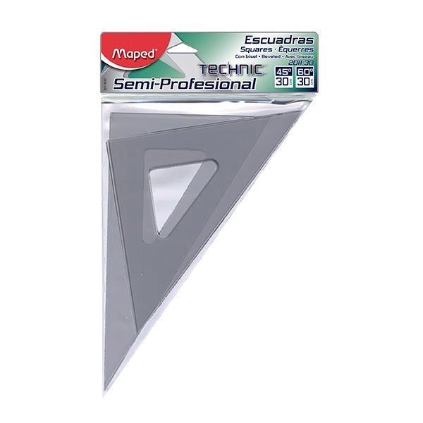 Juego de escuadras 30cm