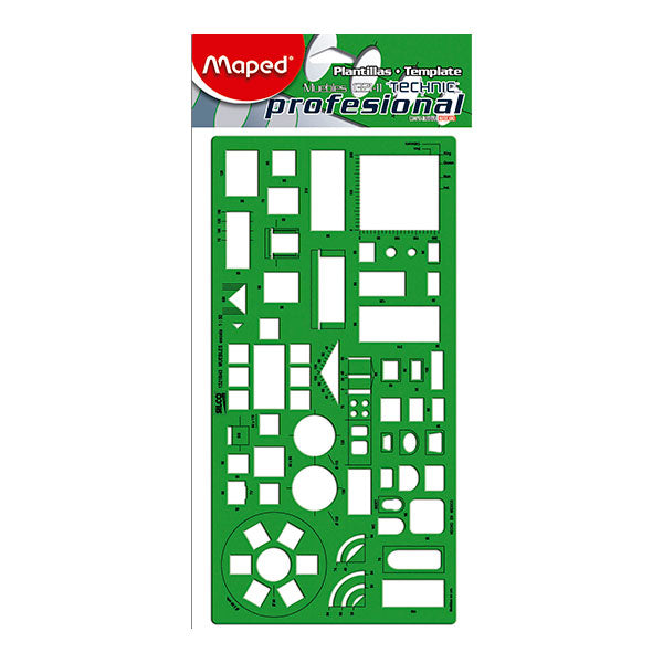 Plantilla combinada muebles Maped.