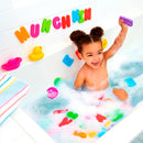 Set de baño de 36 piezas letras y números Munchkin