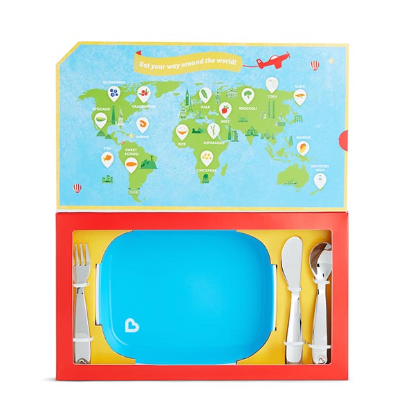 Set de alimentación para bebés azul Munchkin