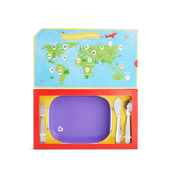 Set de alimentación para bebés morado Munchkin