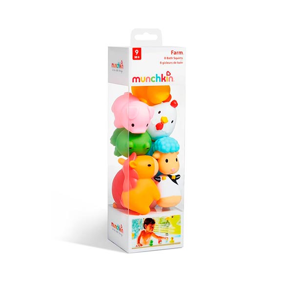 Set de animales de la granja para baño Munchkin