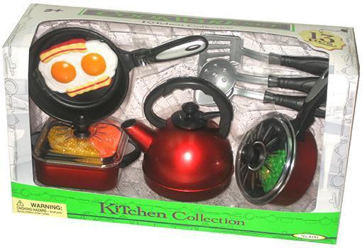 Set de cocina plástico de juguete 13 piezas