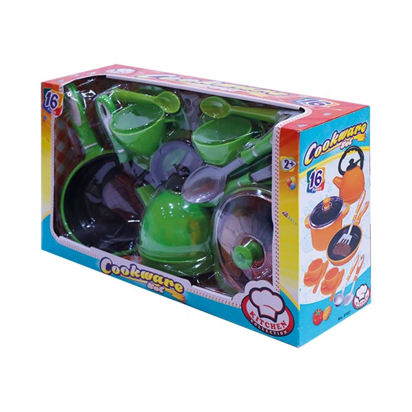 Set de cocina plástico de juguete 16 piezas