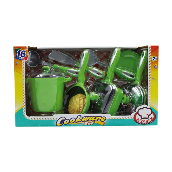 Set de cocina plástico de juguete 16 piezas