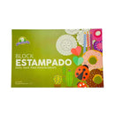 Block de papel mate estampado oficio 20 hojas