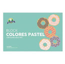 Block de cartulina colores pastel oficio 20 hojas