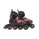 Patines en línea ajustables t33-37 negro con rojo