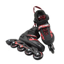 Patines en línea ajustables t33-37 negro con rojo