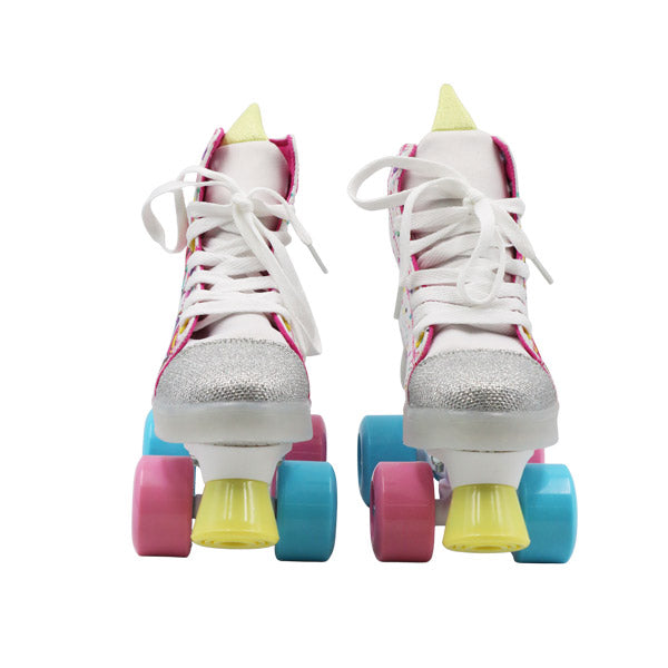 Patines 4 ruedas de unicornio con luz LED