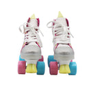 Patines 4 ruedas de unicornio con luz LED