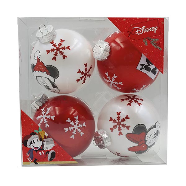 Set 4 piezas de esferas Disney P104MMMFBUND21