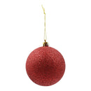 Set 6 piezas de esferas rojas 6cm