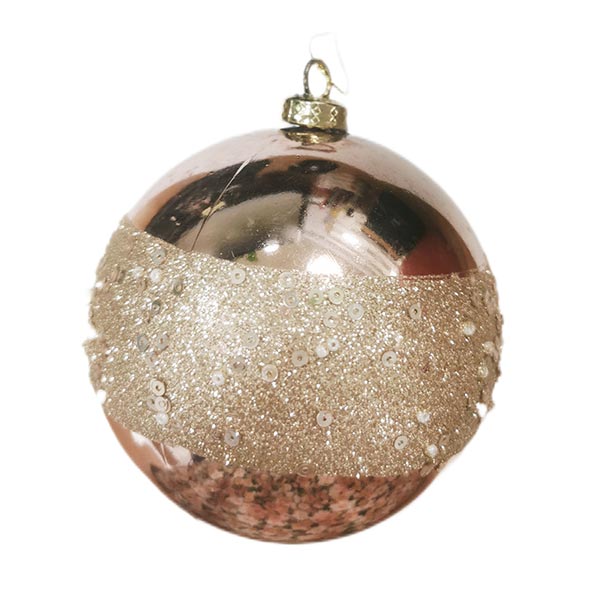 Ornamento oro rosa 10cm  B10105AUND22