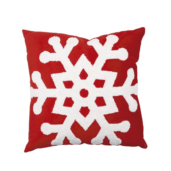 Almohadon navideño rojo 40cm