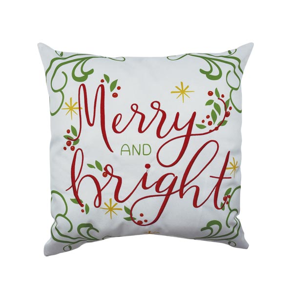 Almohadon navideño blanco 40cm