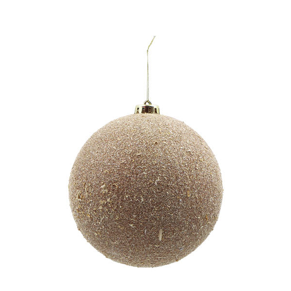 Esfera navideña bronce 15cm