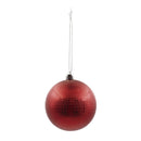 Esfera navideña roja 8cm